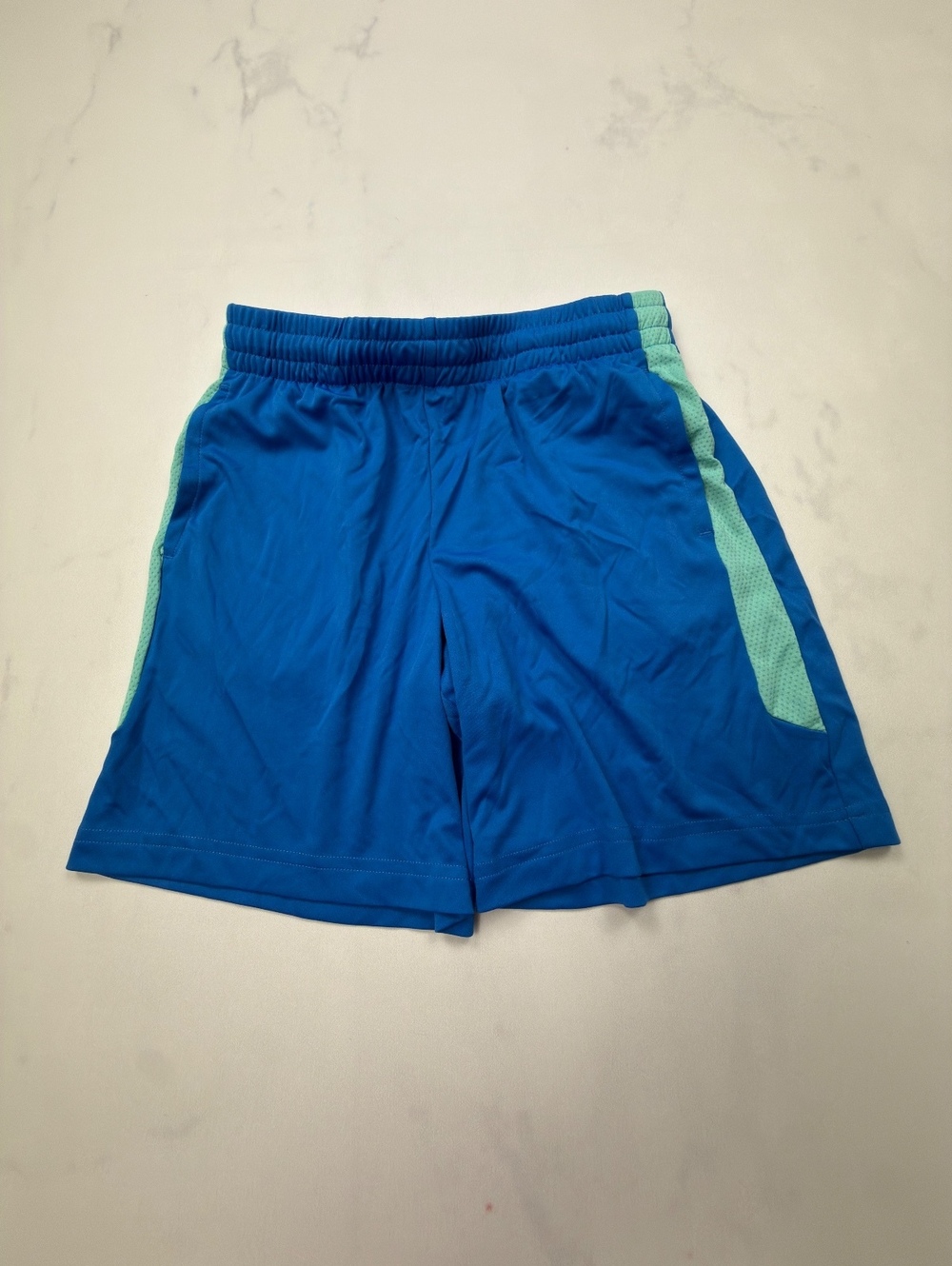 Tek Gear Athletic Shorts Royal Blue 2000s Sporty - Boys M Husky